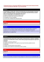  Professional Practice in Psychology &lpar;EPPP Part 2&rpar; 2026 &vert; 250 Practice Questions & Answers with Rationales &vert; Exam Prep