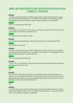 Pbhl 4613 Midterm Exam Updated Questions And&NewLine;Correct Answers