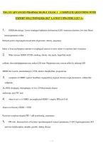 Nsg 533 Advanced Pharmacology Exam  1   &vert; Complete Questions With Expert Solutions&vert;2026-2027  Latest Updated&vert; &vert; Get A&plus;