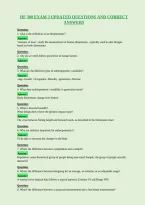 Hf 300 Exam 3 Updated Questions And Correct&NewLine;Answers
