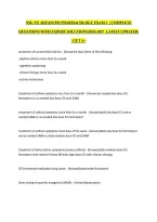 Nsg 533 Advanced Pharmacology Exam 3  &vert; Complete Questions With Expert Solutions&vert;2026-2027  Latest Updated&vert; &vert; Get A&plus;