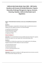 California Real Estate Broker Exam 2026 &ndash; Practice Questions & Answers