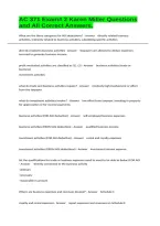 AC 371 Exam&num; 2 Karen Miller Questions and All Correct Answers&period;