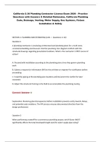California C-36 Plumbing Contractor License Exam 2026 &ndash; Practice Questions & Answers