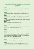 Pols Exam 3 Updated Questions And Correct&NewLine;Answers