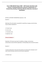 Cisco CCNA 200-301 Exam &ndash; Practice Questions & Answers