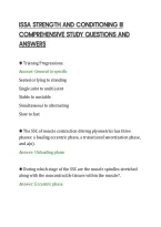 Issa Strength And Conditioning Iii&NewLine;Comprehensive Study Questions And&NewLine;Answers
