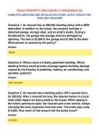 Texas Property And Casualty Insurance &NewLine;Complete Questions And Detailed Solutions Latest Update This&NewLine;Year Just Released