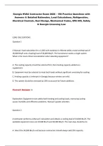 Georgia HVAC Contractor Exam 2026 &ndash; Practice Questions & Answers