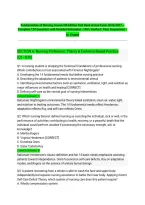 Fundamentals of Nursing Craven 9th Edition Test Bank Actual Exam 2026&sol;2027 &ndash; Complete 120 Questions with Detailed Rationales &vert; 100&percnt; Verified &vert; Pass Guaranteed &ndash; A&plus; Graded