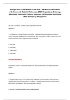 Georgia Real Estate Broker Exam 2026 &ndash; Practice Questions & Answers