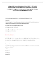 Georgia Real Estate Salesperson Exam 2026 &ndash; Practice Questions & Answers