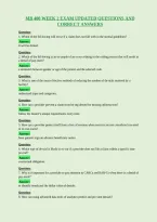 Mb 400 Week 2 Exam Updated Questions And&NewLine;Correct Answers