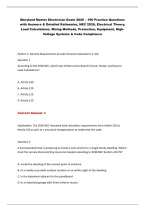 Maryland Master Electrician Exam 2026 &ndash; Practice Questions & Answers