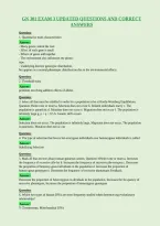 Gn 301 Exam 3 Updated Questions And Correct&NewLine;Answers