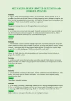 Meta Media Buyer Updated Questions And&NewLine;Correct Answers