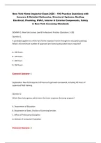New York Home Inspector Exam 2026 &ndash; Practice Questions & Answers