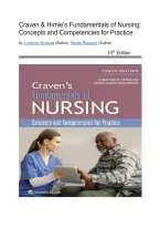 Test Bank - Craven & Hirnle's Fundamentals of Nursing&comma; 10th Edition &lpar;Henshaw&comma; 2024&rpar;&comma; Chapter 1-43 Fully Covered