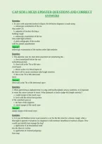 Cap Sem 1 Mcqs Updated Questions And Correct&NewLine;Answers