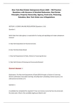 New York Real Estate Salesperson Exam 2026 &ndash; Practice Questions & Answers