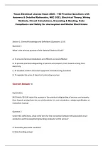 Texas Electrical License Exam 2026 &ndash; Practice Questions & Answers