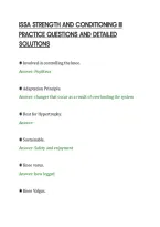 Issa Strength And Conditioning Iii Practice Questions And Detailed Solutions