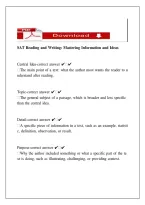 SAT Reading and Writing&colon; Information and Ideas Practice &vert; SAT Exam Prep Study Guide