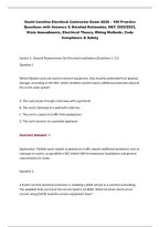 South Carolina Electrical Contractor Exam 2026 &ndash; Practice Questions & Answers