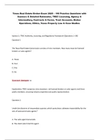 Texas Real Estate Broker Exam 2026 &ndash; Practice Questions & Answers