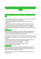  PSYC 140 Final Paper Nature vs Nurture in Eating Disorders Actual Exam 2026&sol;2027 &ndash; Complete 35 Questions with Detailed Rationales &vert; 100&percnt; Verified &vert; Pass Guaranteed &ndash; A&plus; Graded