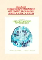 Test Bank for Understanding Psychology 11th Edition by Charles G&period; Morris & Albert A&period; Maisto Latest Edition &vert;A Comprehensive Sample of 700 Multichoice Practice Questions Covering Full Scope of the Text Book&vert; Each Question Includes the Correct Answer with a