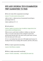 Isye 6501 Georgia Tech Examination&NewLine;Prep Guaranteed To Pass