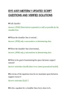 Isye 6501 Midterm 1 Updated Script&NewLine;Questions And Verified Solutions