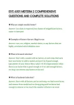 Isye 6501 Midterm 2 Comprehensive&NewLine;Questions And Complete Solutions