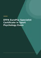 EFPA EuroPsy Specialist Certificate in Sport Psychology Exam