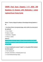 CBSPD Final Exam Chapters 1&ndash;11 2026&sol;2027 &ndash; 200 Practice Questions & Answers with Detailed Rationales &vert; Sterile Processing Technician Certification Study Guide