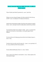 HIEU 201 Quiz 8 Liberty University Complete Answers Latest 2026 Complete Questions and Verified Answers