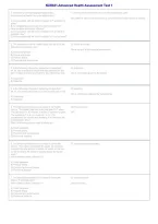 NUR631 Advanced Health Assessment Test 1 &vert; Practice Questions & Verified Answers &vert; Graduate Nursing Exam Study Guide 2026&sol;2027