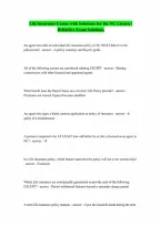 NC Life Insurance Exams Questions and Answers with Solutions Guaranteed Pass