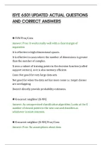 Isye 6501 Updated Actual Questions&NewLine;And Correct Answers