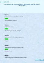 Fbla Personal Finance Exam Review Solved Questions Complete Answers Graded A