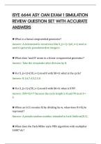 Isye 6644 Asy Oan Exam 1 Simulation&NewLine;Review Question Set With Accurate&NewLine;Answers