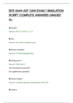 Isye 6644 Asy Oan Exam 1 Simulation&NewLine;Script Complete Answers Graded&NewLine;A&plus;