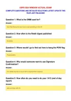 Usps Ssa Window Actual Exam&NewLine;Complete Questions And Detailed Solutions Latest Update This&NewLine;Year Just Released