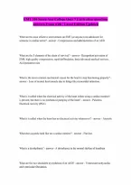 EMT 104 Santa Ana College Quiz 7 Extrication questions answers A rated Exam with correct Answers
