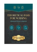 Test Bank - Theoretical Basis for Nursing&comma; 7th Edition &lpar;McEwen&comma; 2026&rpar;&comma; Chapter 1-24 Advanced Clinical Judgment & Application &vert; Practice Questions 2026&sol;2027 Edition