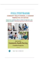 Test Bank For Community Health Nursing&colon;A Canadian Perspective 6th Edition Author&colon;Stamler And Yiu All Chapters&lbrace;1-33&rcub; 100&percnt; Complete With Verified Questions And Answers &vert; Newest Version