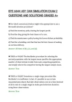 Isye 6644 Asy Oan Simulation Exam 2&NewLine;Questions And Solutions Graded A&plus;