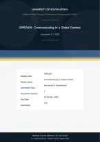 DPR2604 Assignment 3 Due 22 October 2026