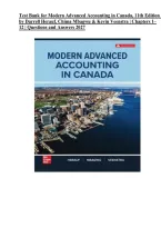 Testbank for Modern Advanced Accounting in Canada 11th Edition by Herauf&comma; Mbagwu and Veenstra